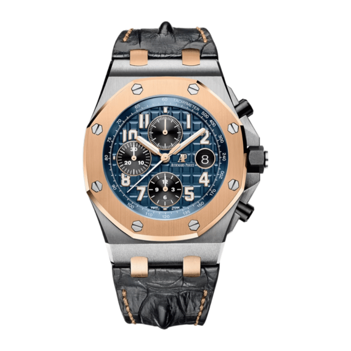 Audemars Piguet Offshore Chronograph Blue Dial Leather Replica