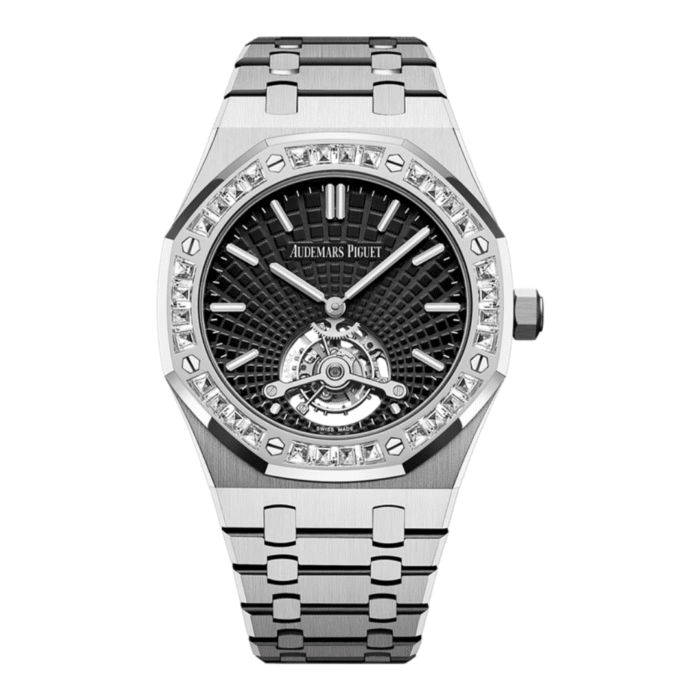 Audemars Piguet Royal Oak Tourbillon Black Dial Diamond Replica