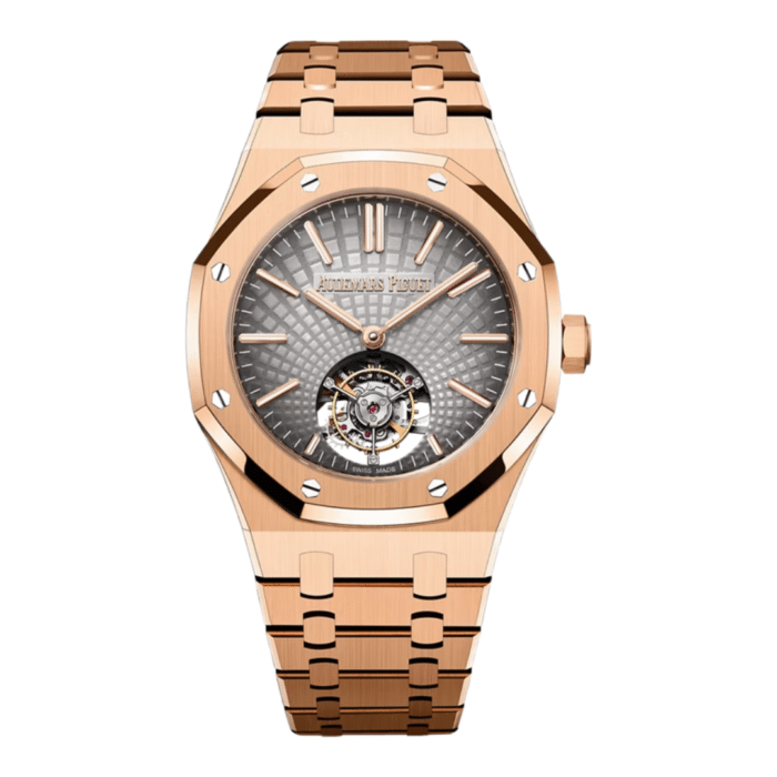 Audemars Piguet Royal Oak Tourbillon Rose Gold Grey Dial Replica
