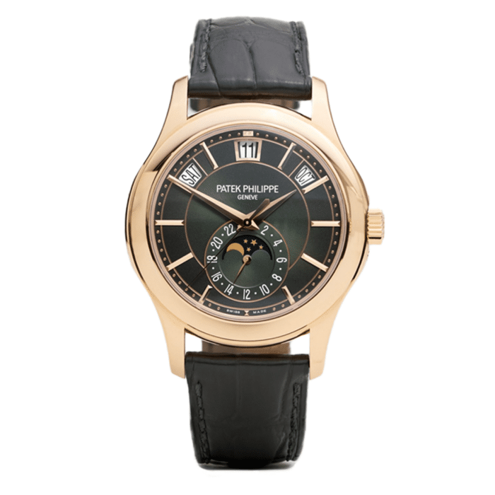 Patek Philippe Complications 5205 Rose Gold Green Dial Replica