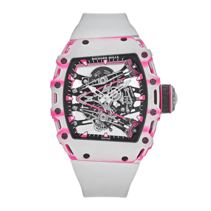 Richard Mille Bubba Watson Tourbillon Rm38 02 White And Pink Replica