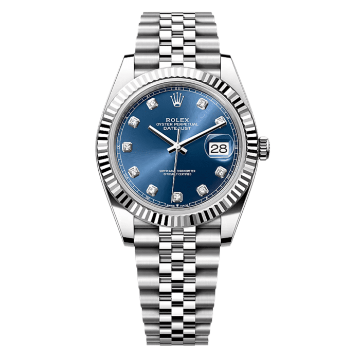 Rolex Datejust Blue Diamond Dial Replica
