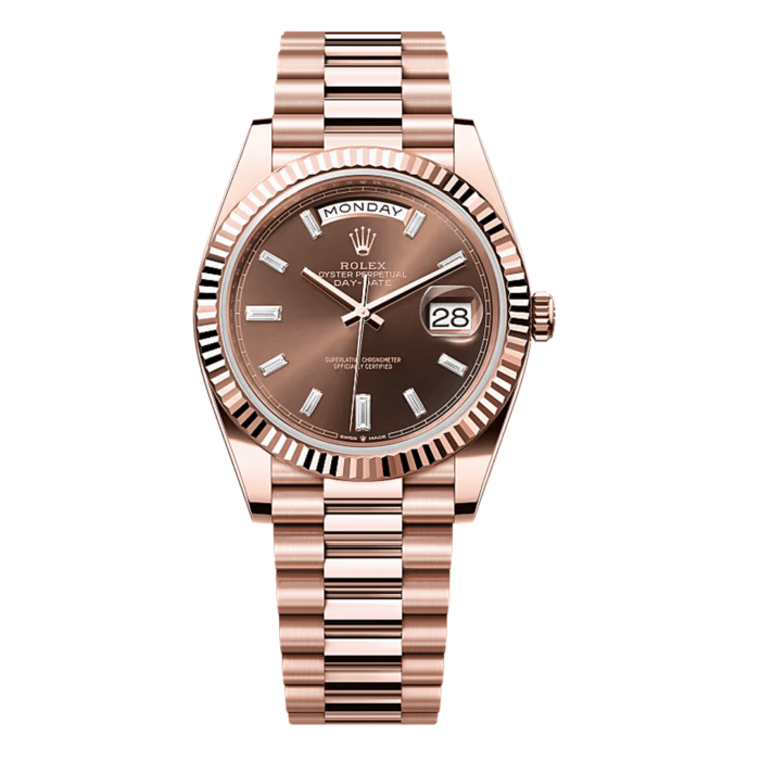 Rolex Day Date Everose Gold Diamond Dial Replica