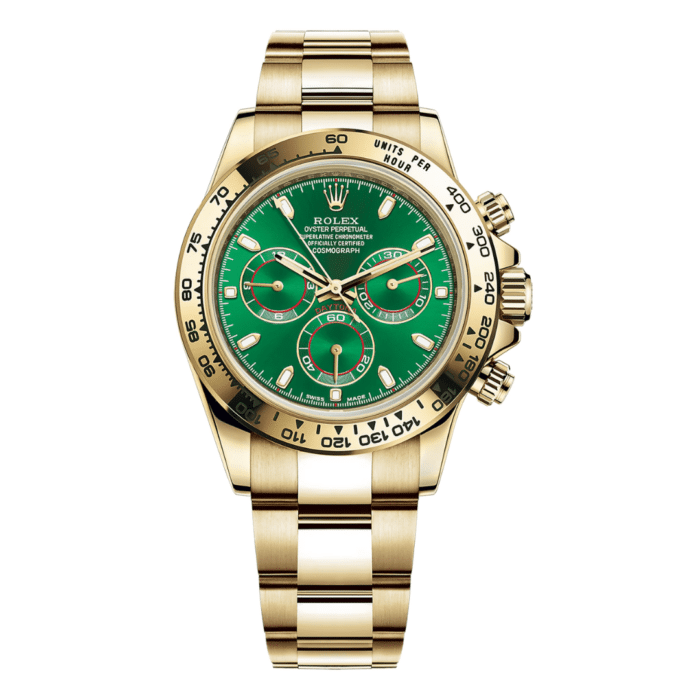Rolex Daytona Cosmograph Gold Green Dial Replica