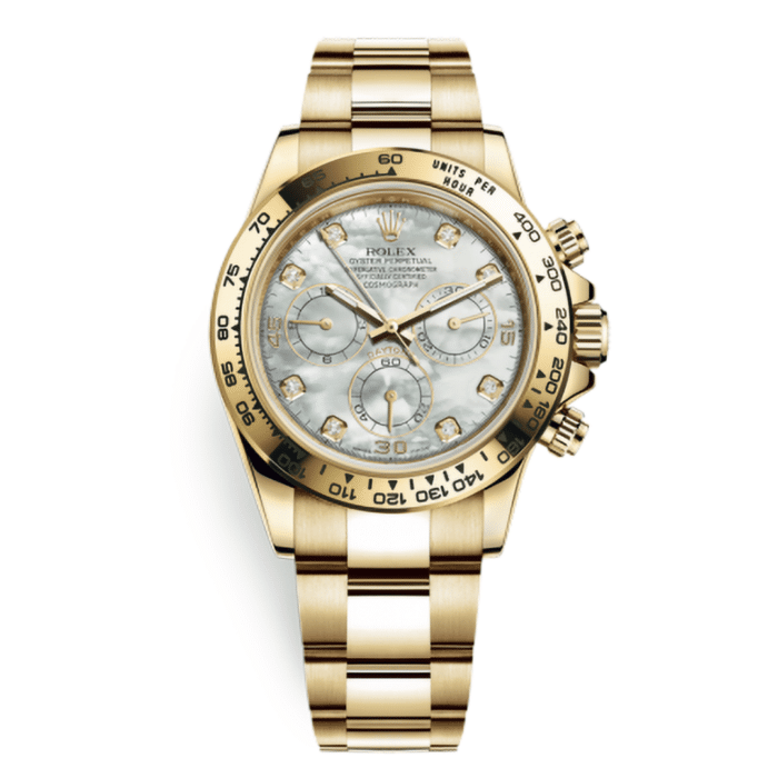 Rolex Daytona Yellow Gold Mop Replica