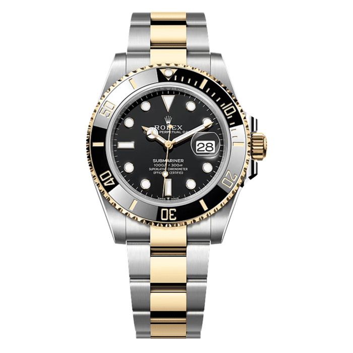 Rolex Submariner Two Tone Black Dial Replica