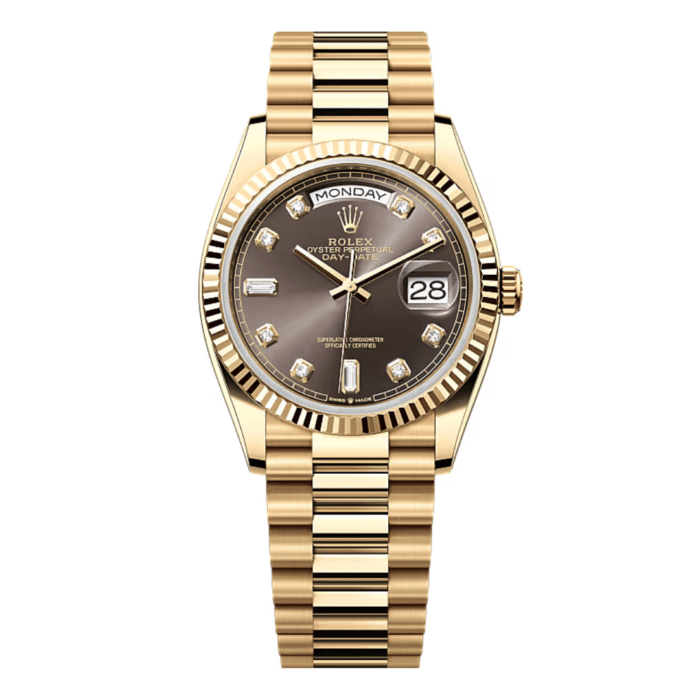 Rolex Day Date 36 Gray Diamond Dial Replica