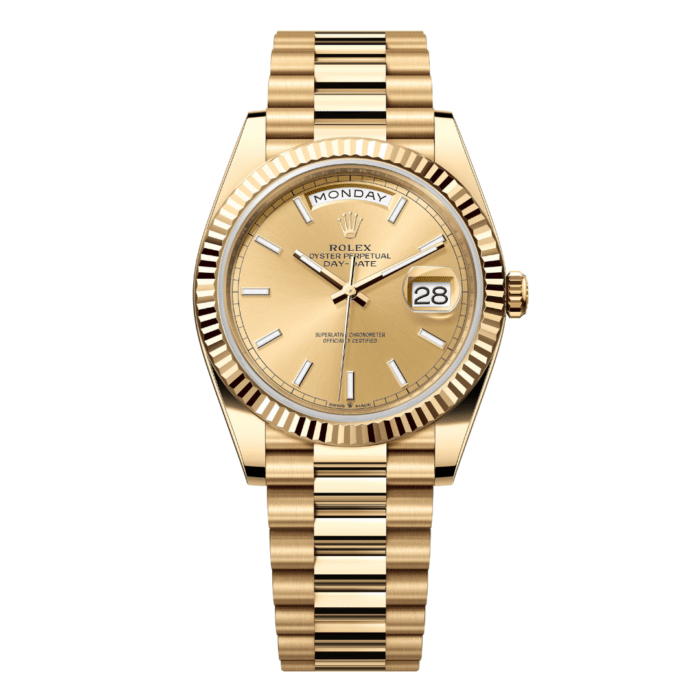 Rolex Day Date 40 Yellow Gold Replica