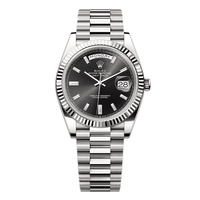 Rolex Day Date Black Diamond Dial Replica