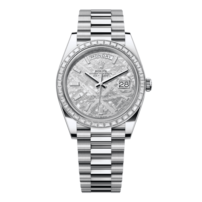 Rolex Day Date Meteorite Dial Diamond Bezel Replica