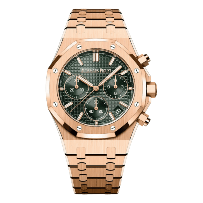 Audemars Piguet Royal Chronograph Rose Gold Green Dial Replica